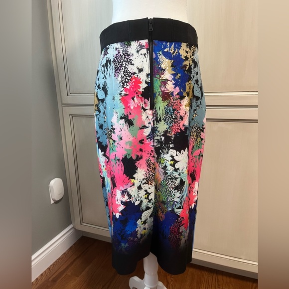 Milly Ombre Floral Print Midi Pencil Skirt - Picture 6 of 16